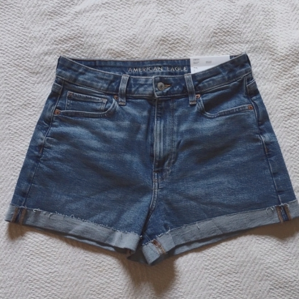 American Eagle Outfitters Size 6 Denim Mom Shorts